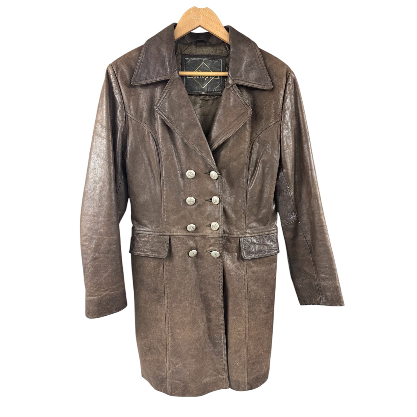 Leather coat
