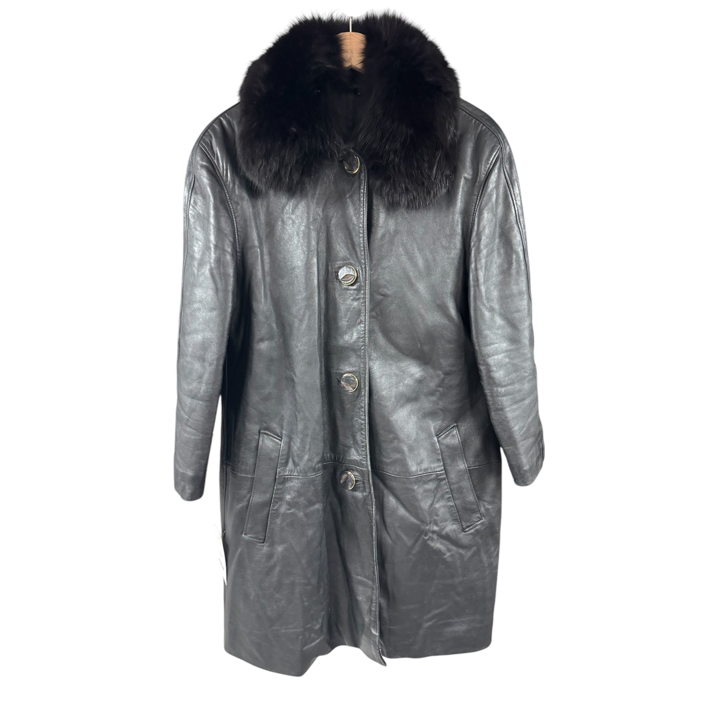 Leather coat