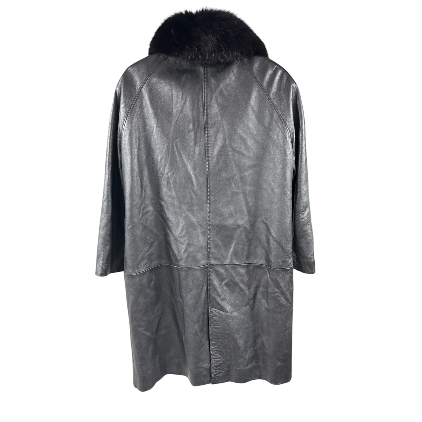 Leather coat