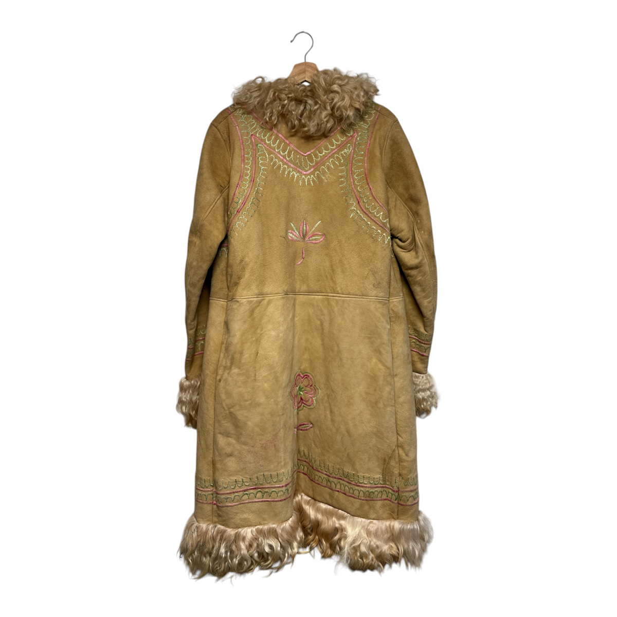 VINTAGE EMBROIDERED SHEARLING COAT-2