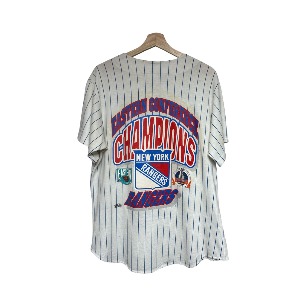 VINTAGE NEW YORK RANGERS BASEBALL SHIRT