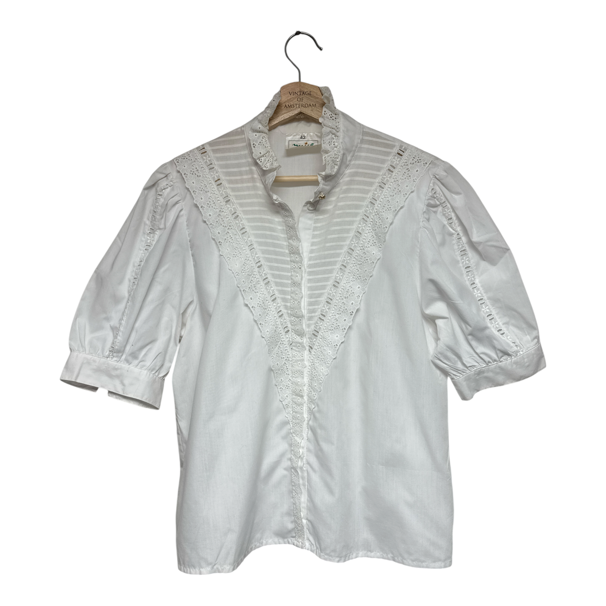 VINTAGE RUFFLED BLOUSE-1
