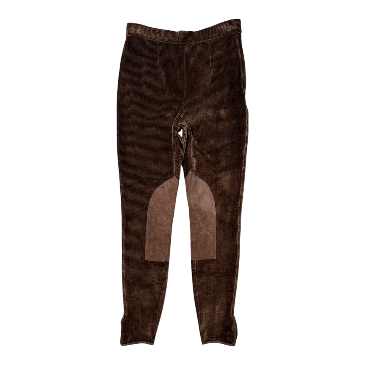 VINTAGE RALPH LAUREN BROWN CORDUROY KNEE PATCH RIDING PANTS-1