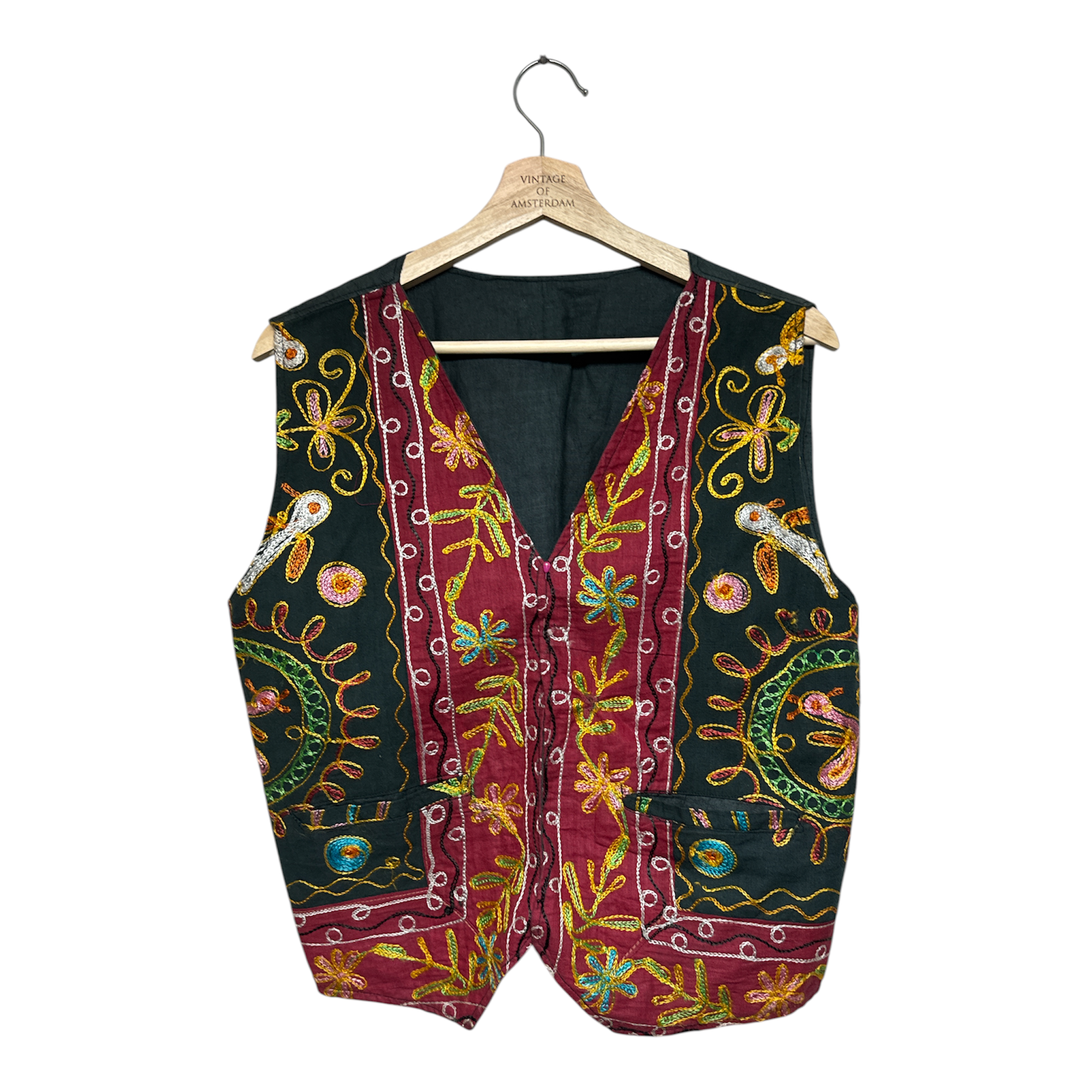 VINTAGE EMBROIDERED VEST
