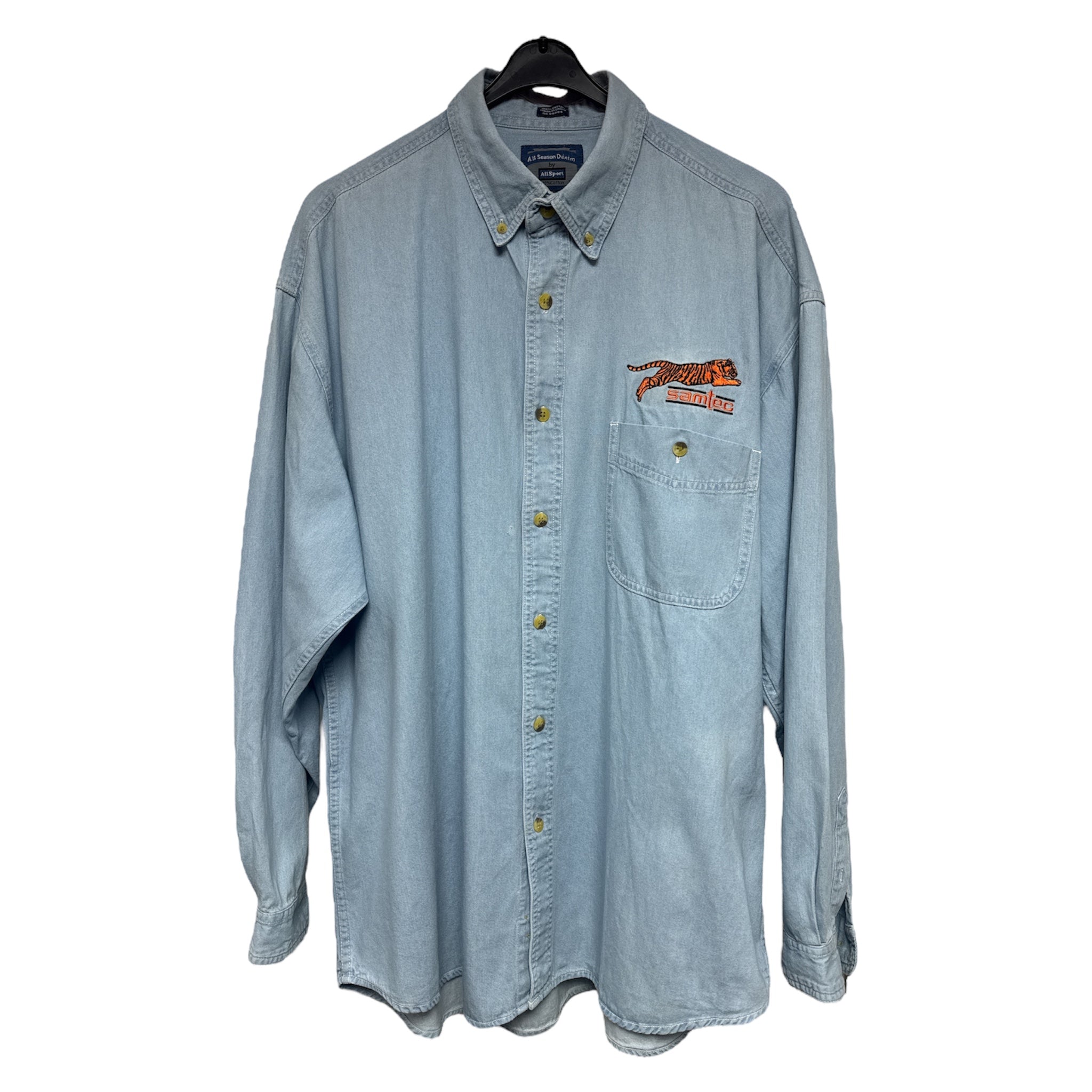 Vintage Embroidered Denim Shirt