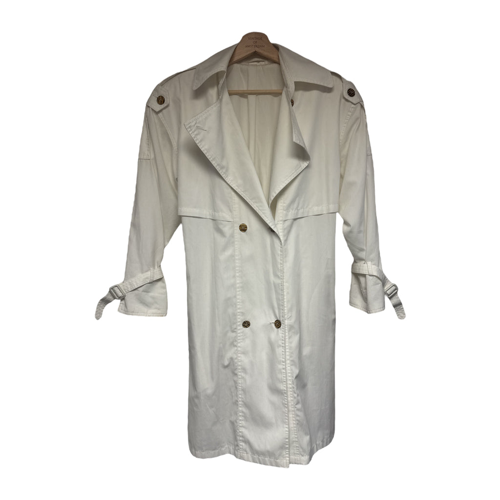 Vintage White Trenchcoat