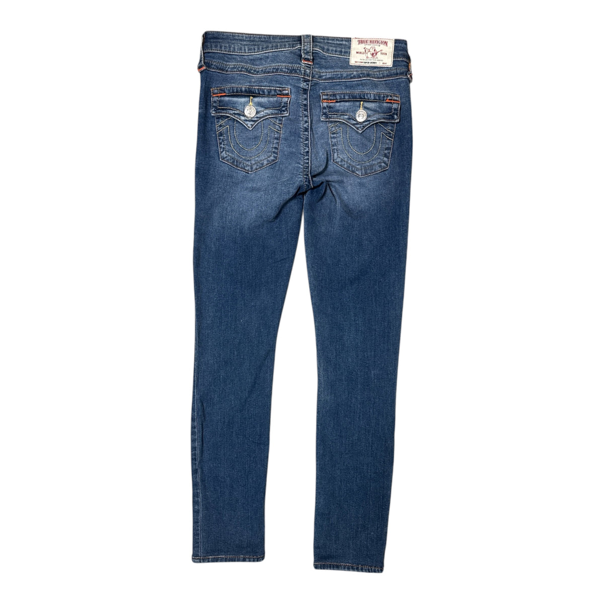 VINTAGE TRUE RELIGION MEDIUM WASH SLIM FIT JEANS-2