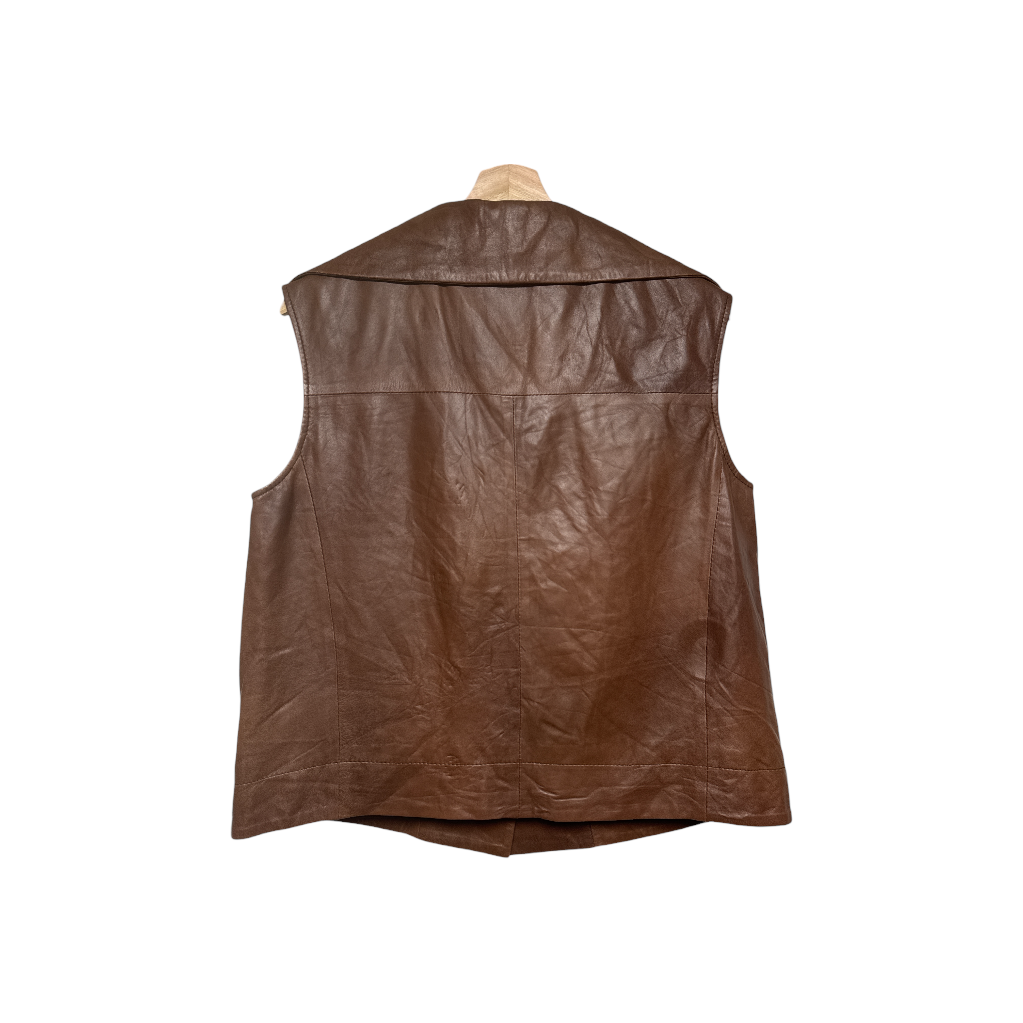 VINTAGE LEATHER VEST-2