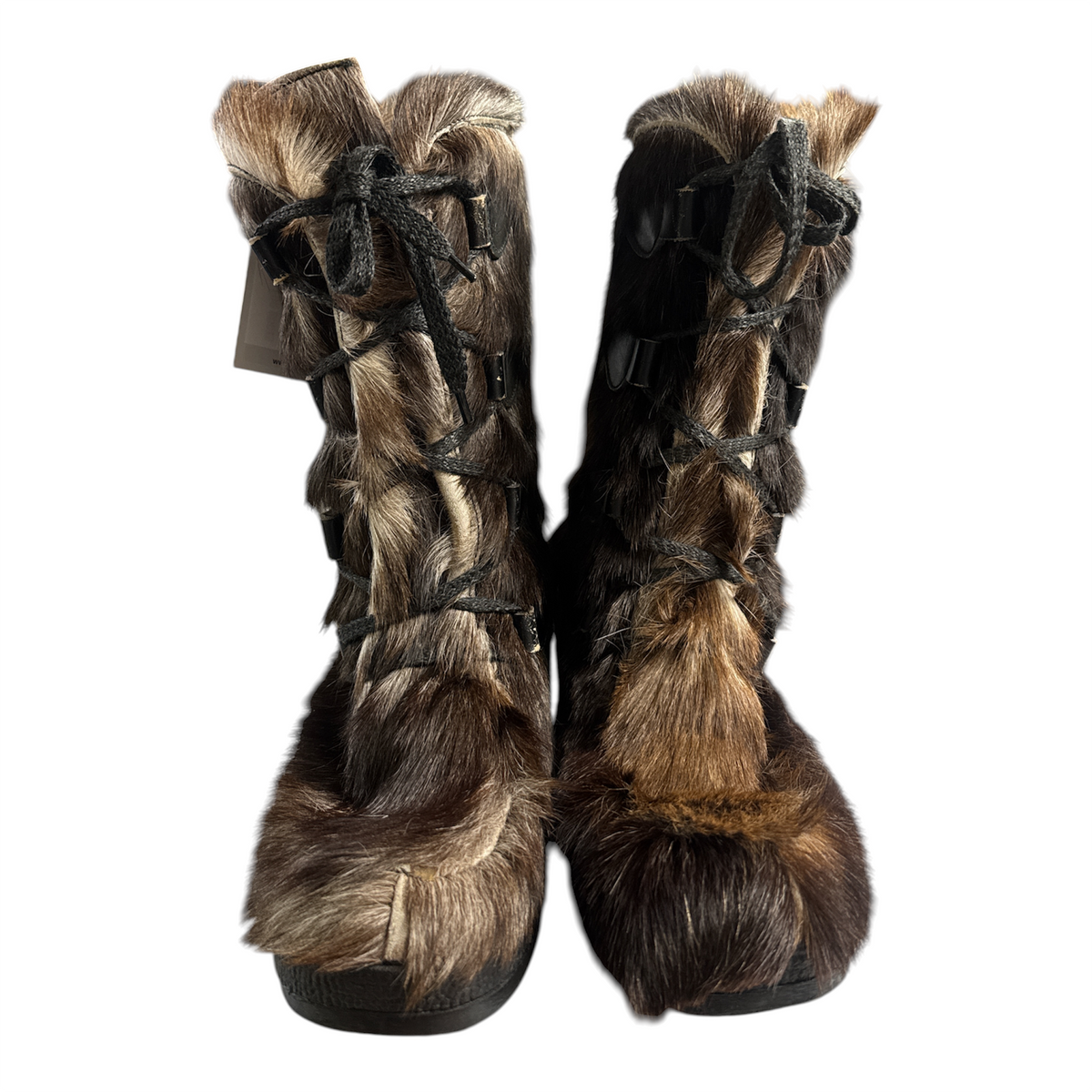 HANDCRAFTED FUR BOOTS RUSTIC & AUTHENTIC-2