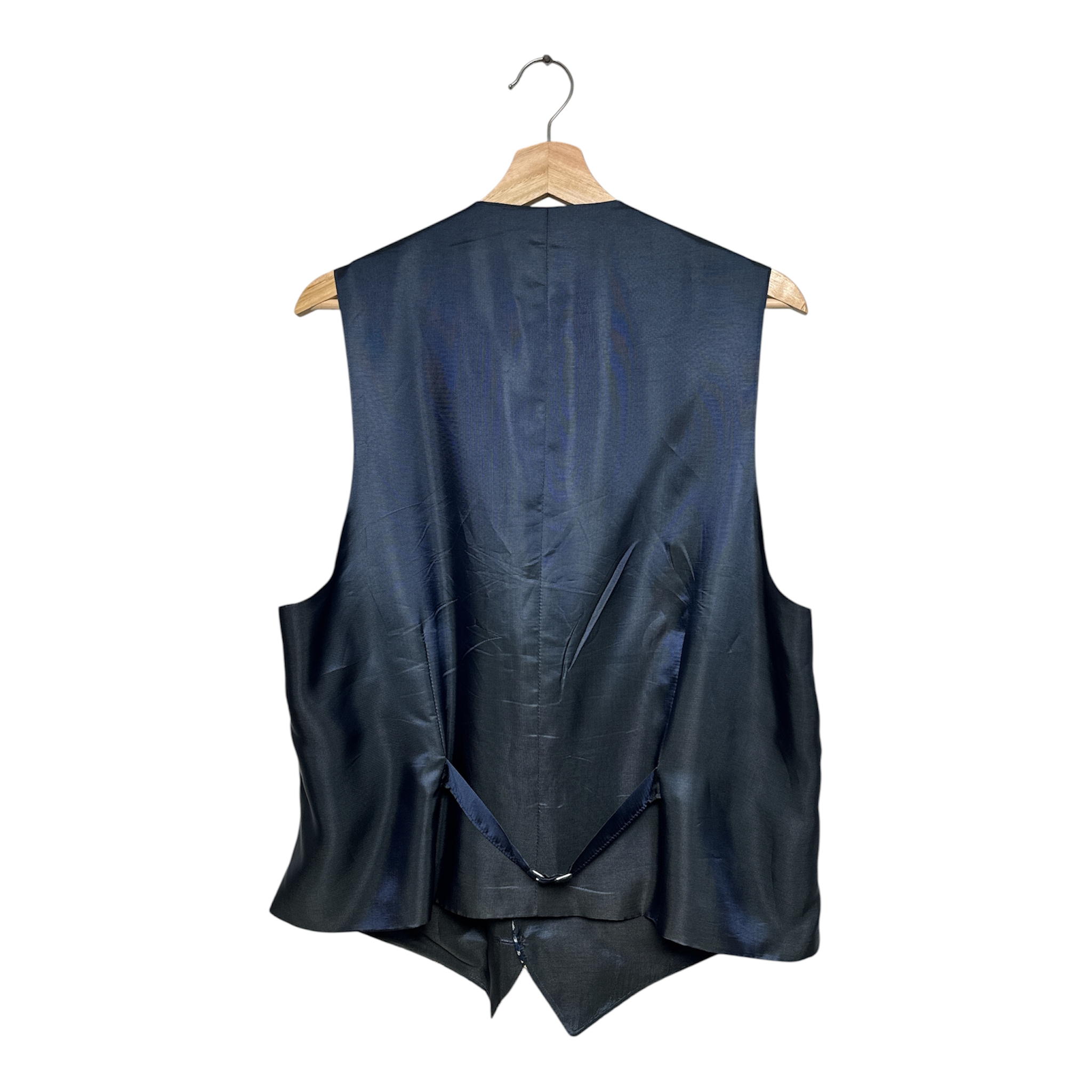 VINTAGE WILVORST BLUE & GOLD ORNATE VEST-2
