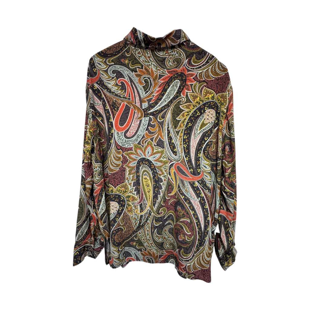 Vintage Printed 70’s Blouse