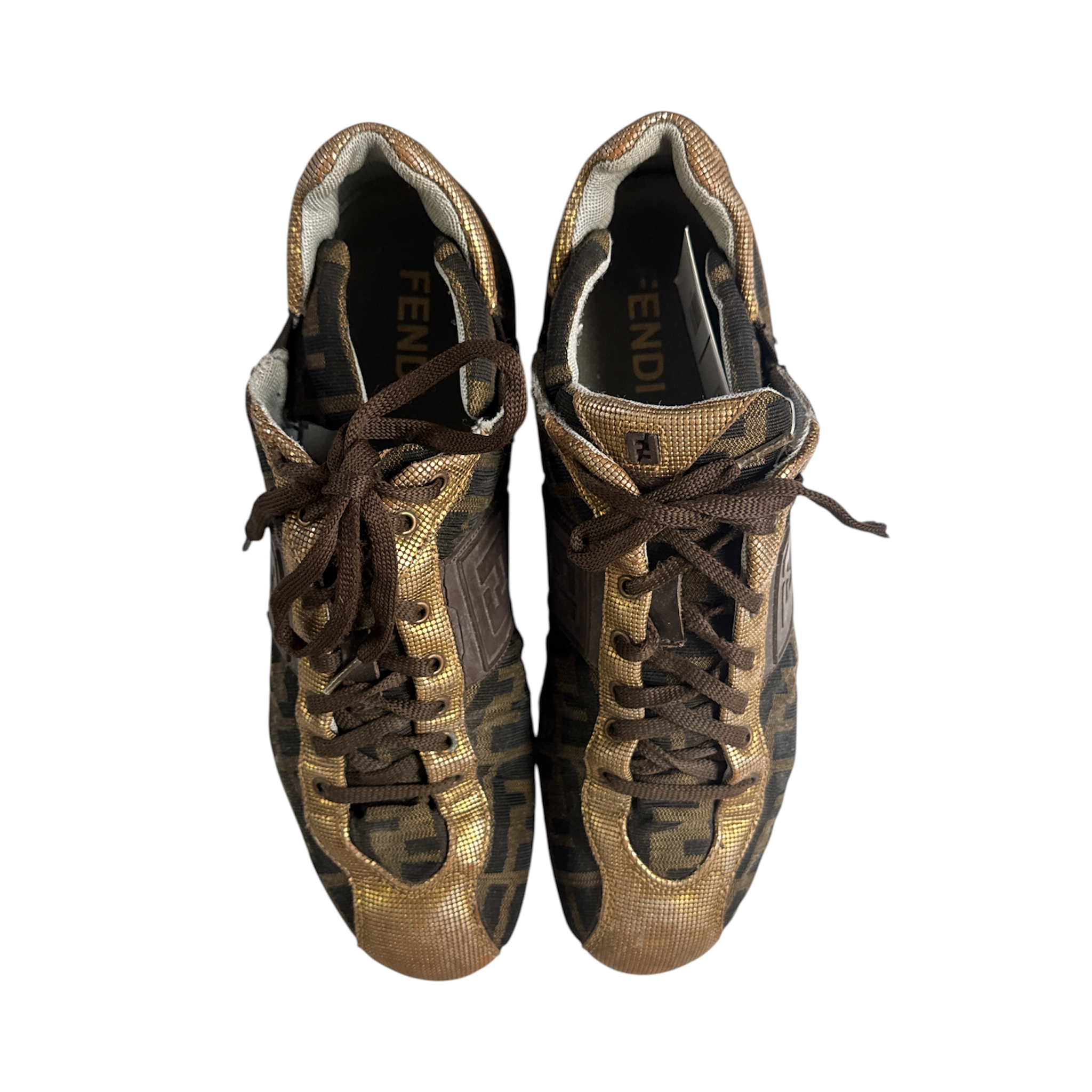 FENDI ZUCCA PRINT LOW-TOP SNEAKERS-2