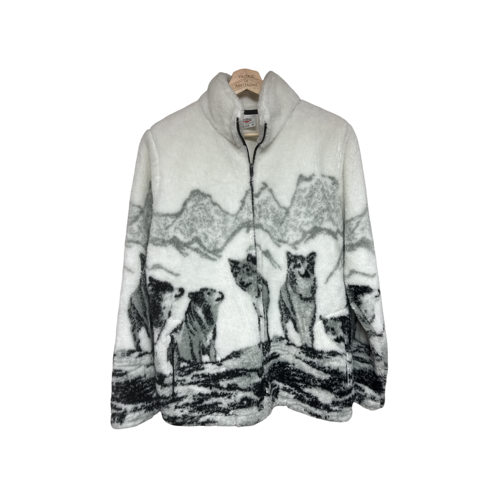 VINTAGE PRINT FLEECE VEST