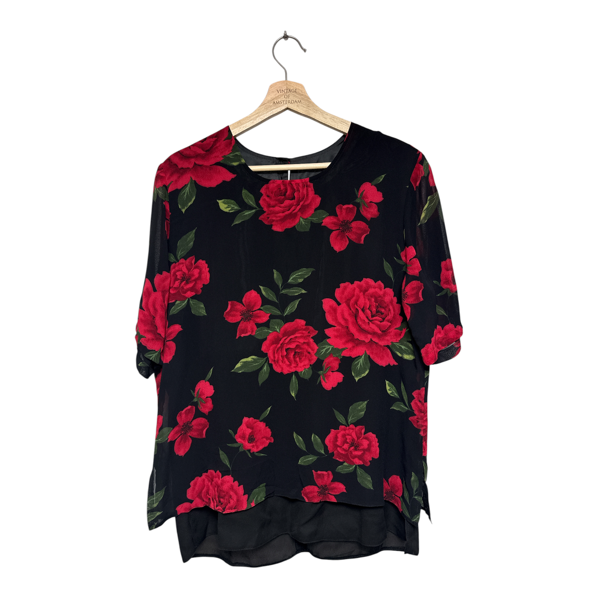 VINTAGE FLORAL PRINT TOP