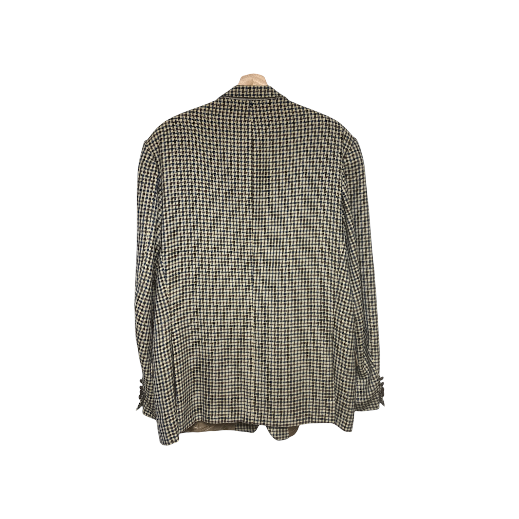 VINTAGE CHECKED WOOL JACKET-2