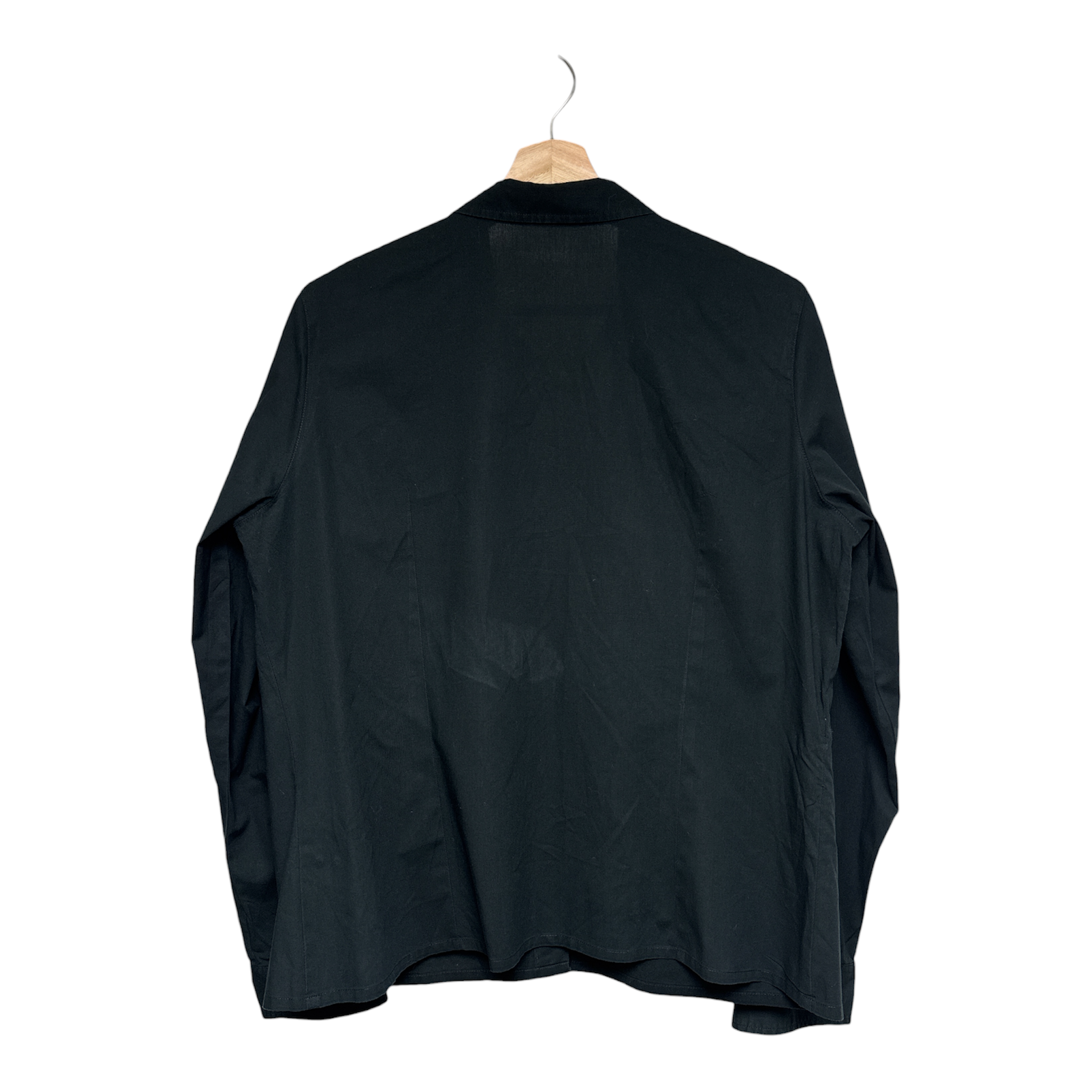 VINTAGE LACOSTE BLACK LONG SLEEVE BUTTON-UP SHIRT-2