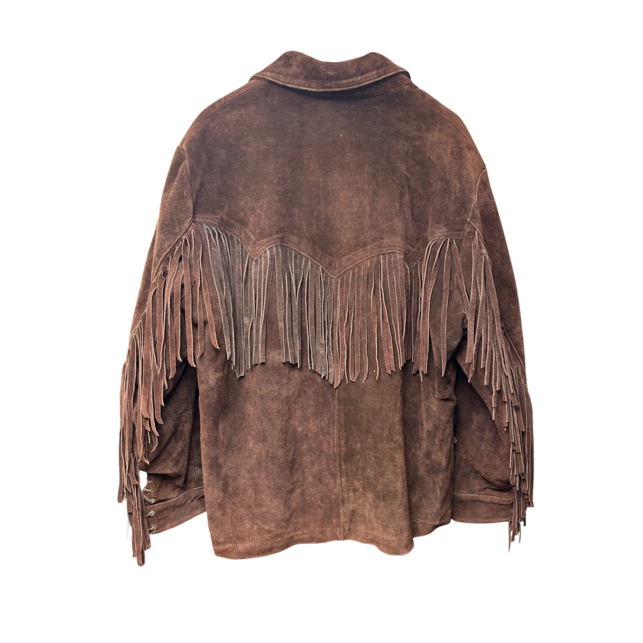 Suede Fringe Jacket-2