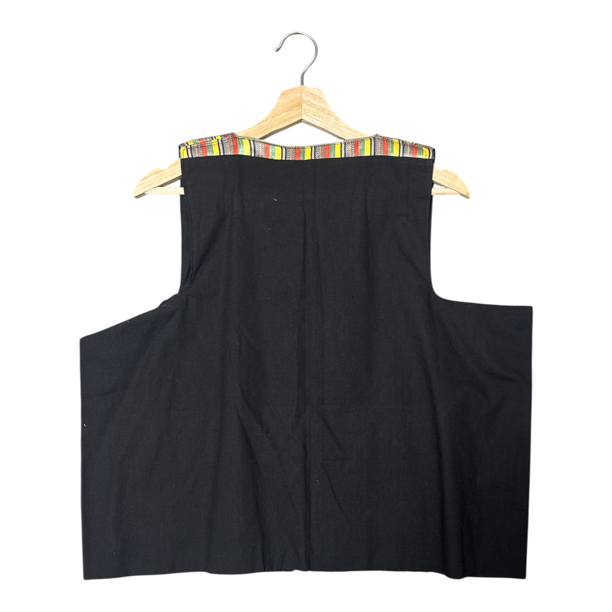 VINTAGE STRIPED FOLK VEST-2