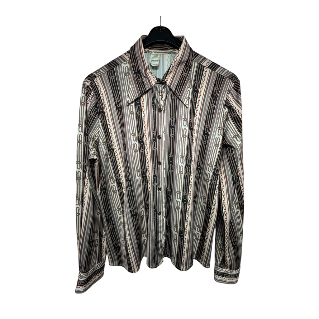 Vintage Printed 80’s Blouse