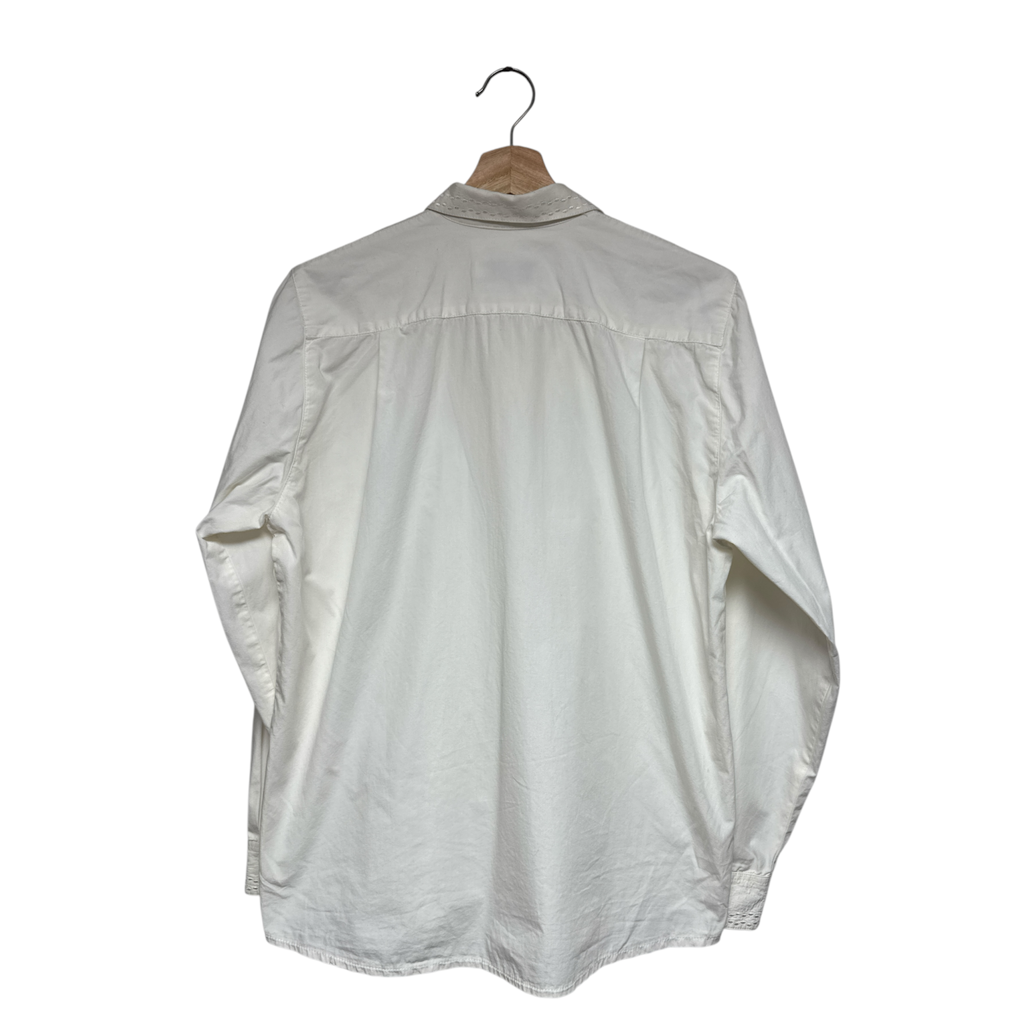VINTAGE WHITE LONG SLEEVE SHIRT-2