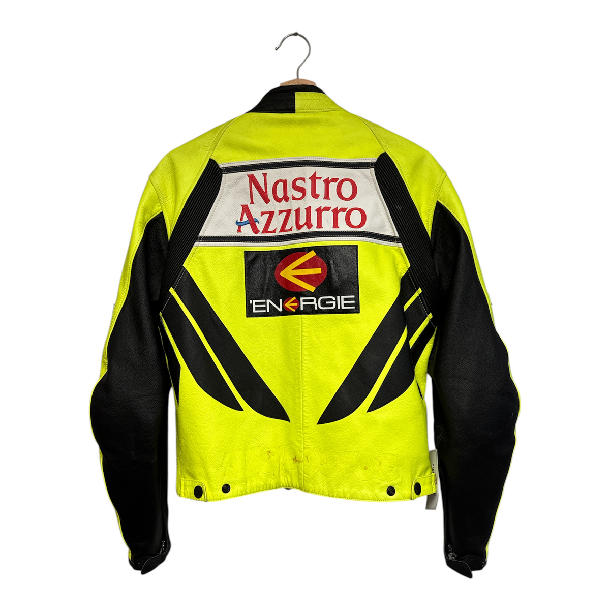 VINTAGE DAINESE VALENTINO ROSSI NASTRO AZZURRO LEATHER JACKET-2
