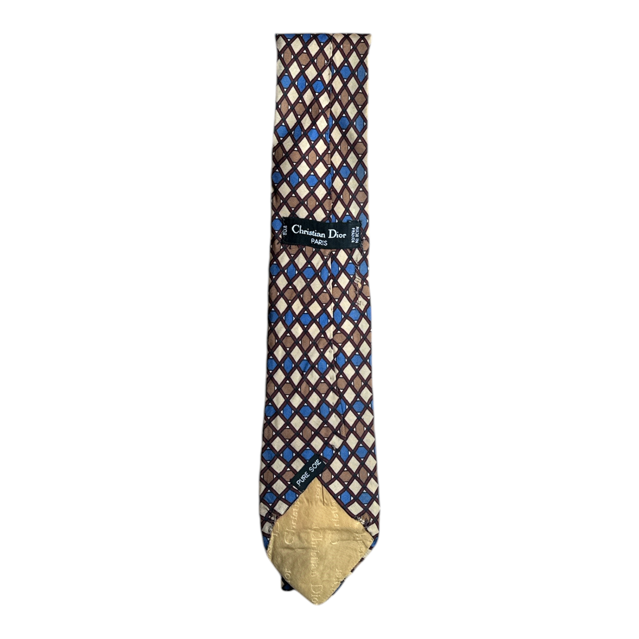 VINTAGE CHRISTIAN DIOR PARIS PURE SILK TIE-2