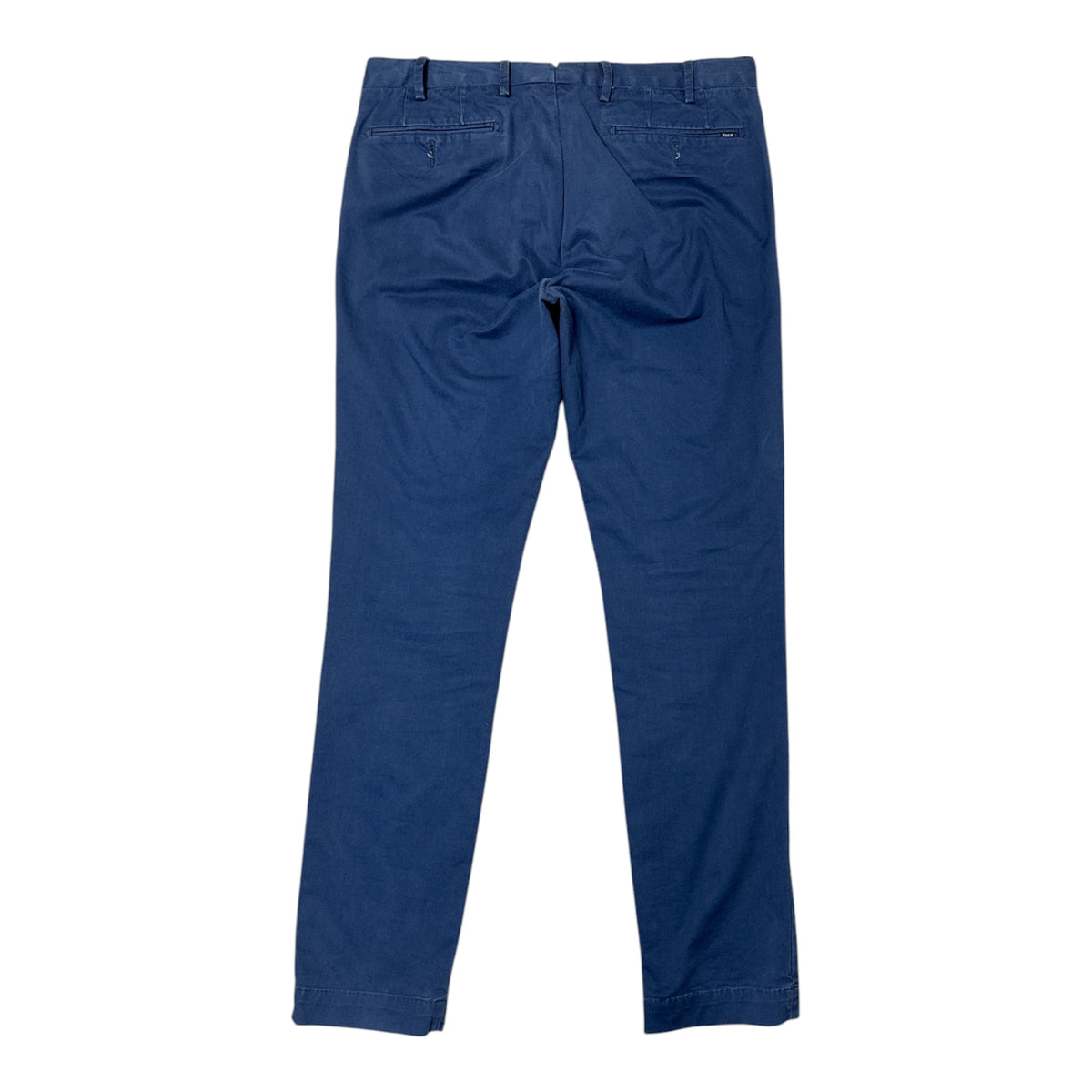 VINTAGE POLO RALPH LAUREN CLASSIC DARK BLUE COTTON CHINO TROUSERS-2