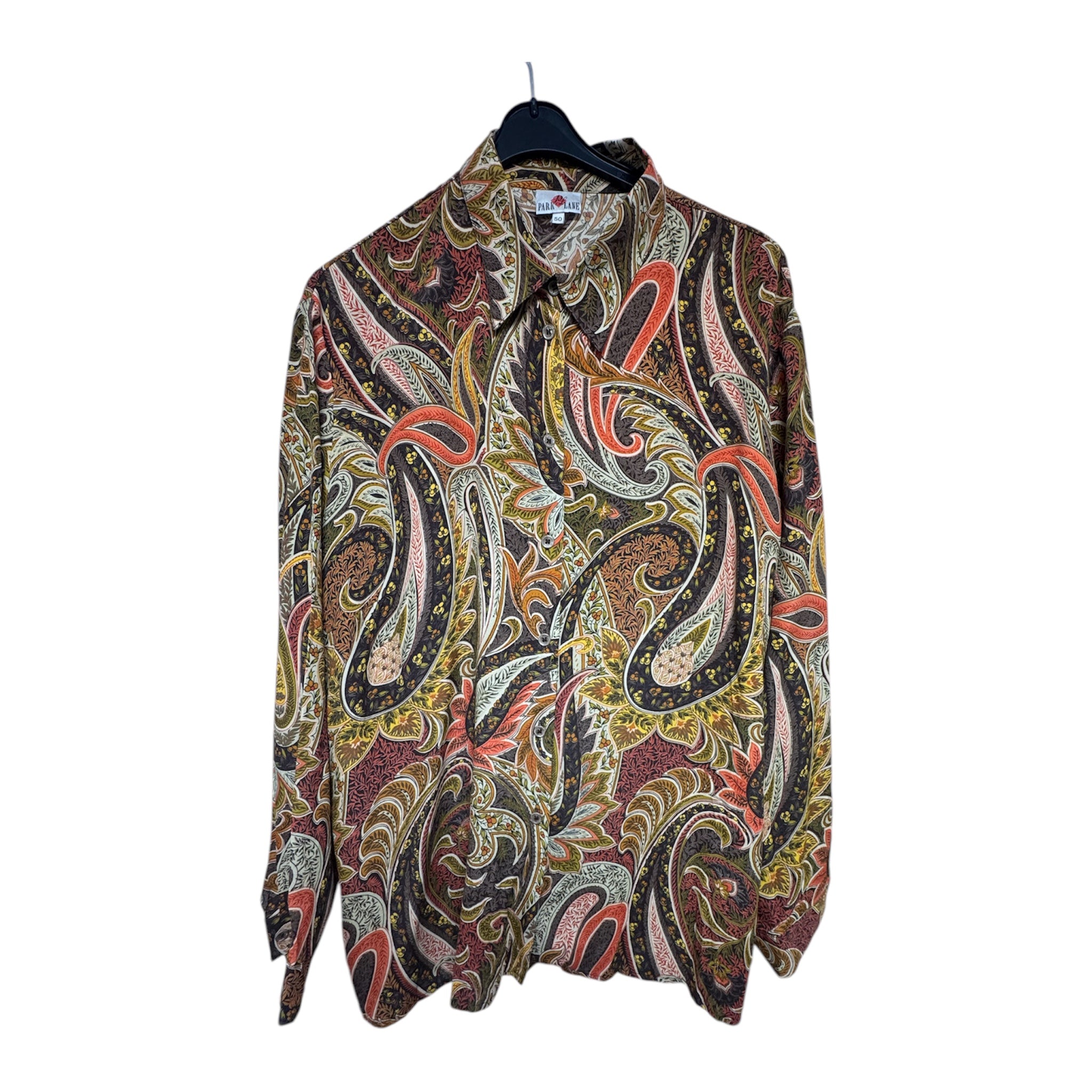 Vintage Printed 70’s Blouse