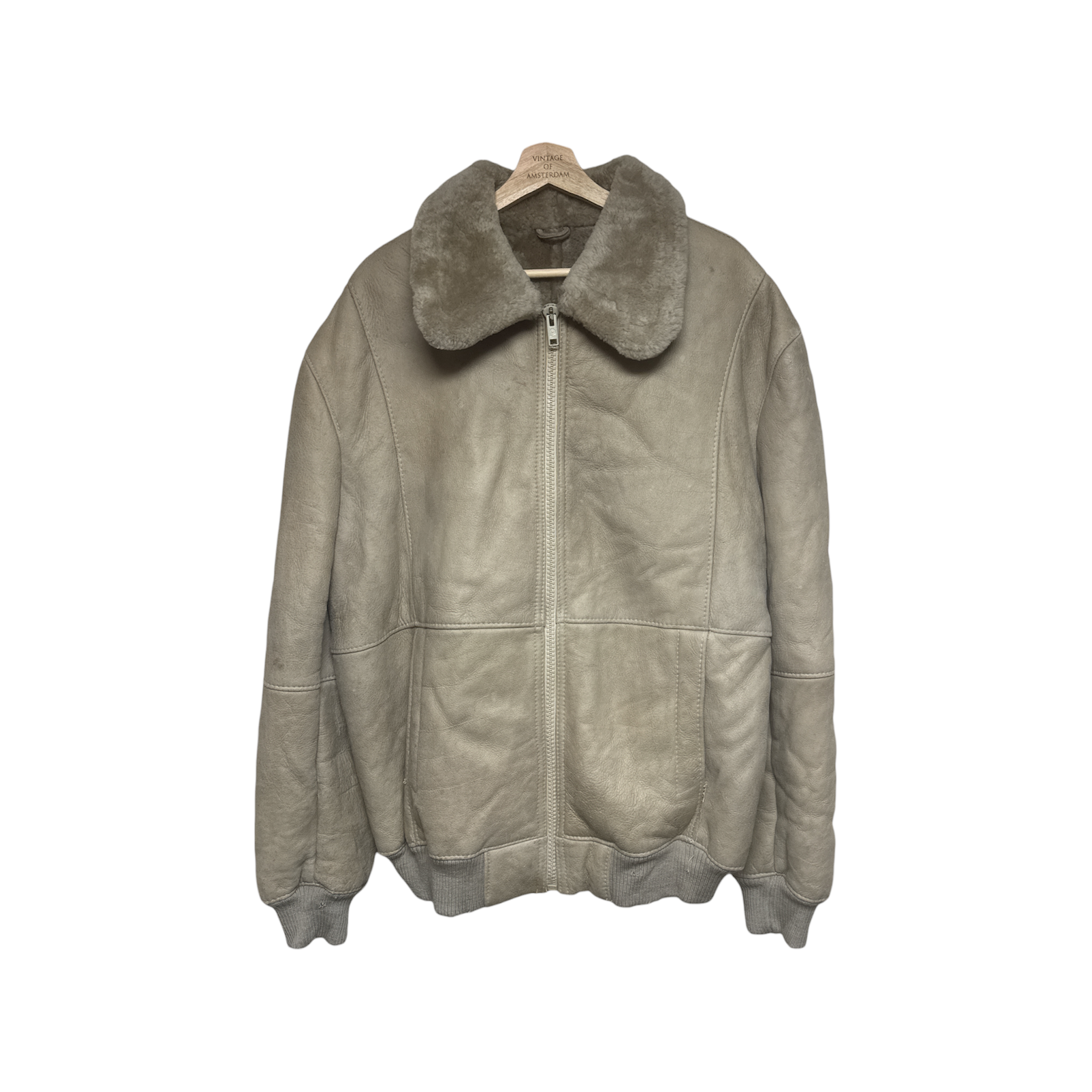 VINTAGE C&A LEATHER JACKET-1