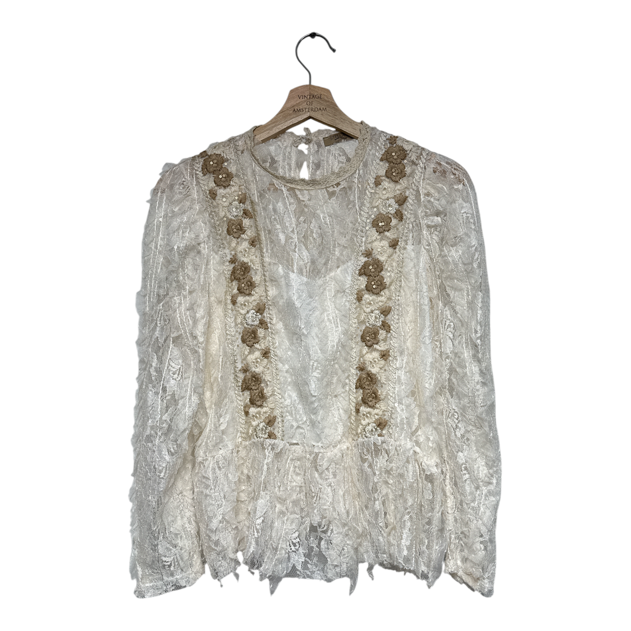 VINTAGE LACE EMBROIDERED BLOUSE-1