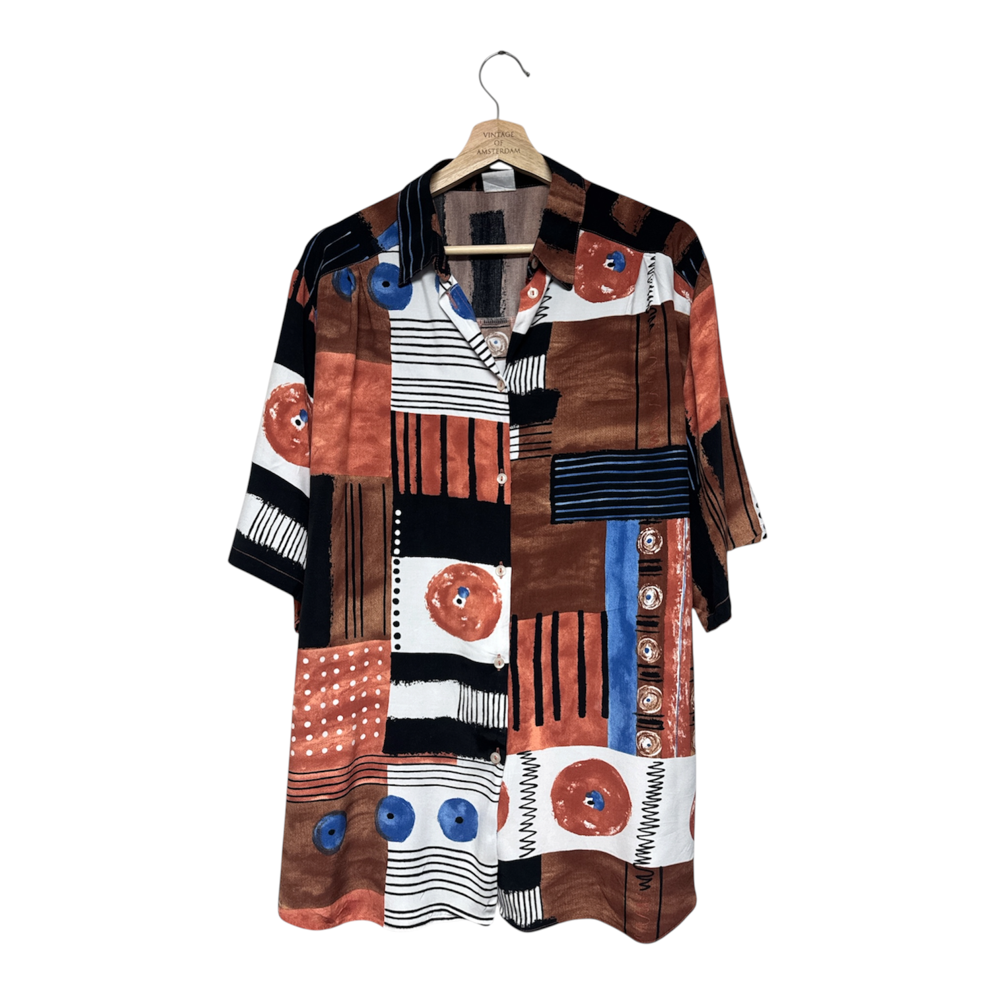 VINTAGE ABSTRACT PRINT SHIRT-1