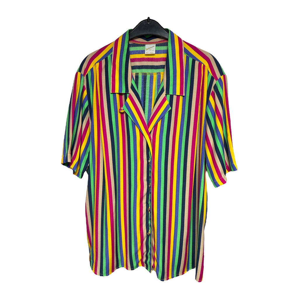 Vintage Colourful Striped Blouse