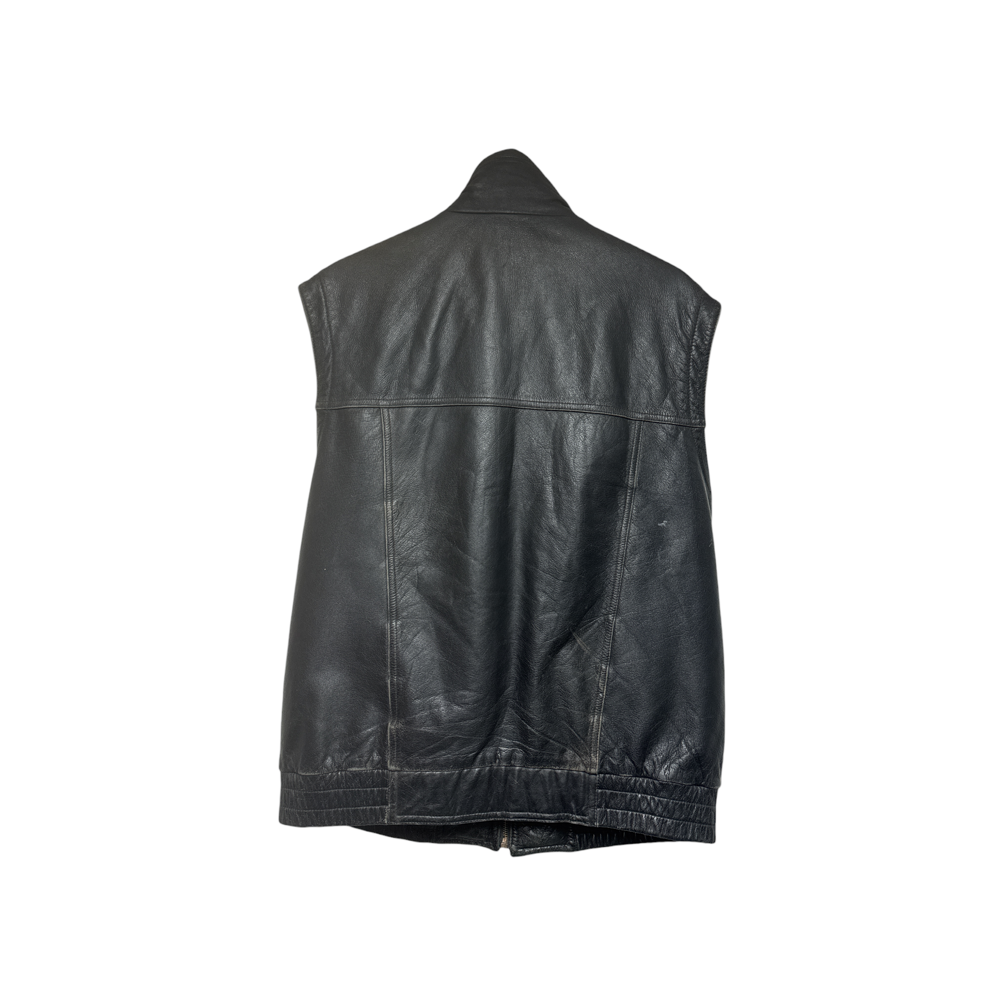 VINTAGE LEATHER VEST-2