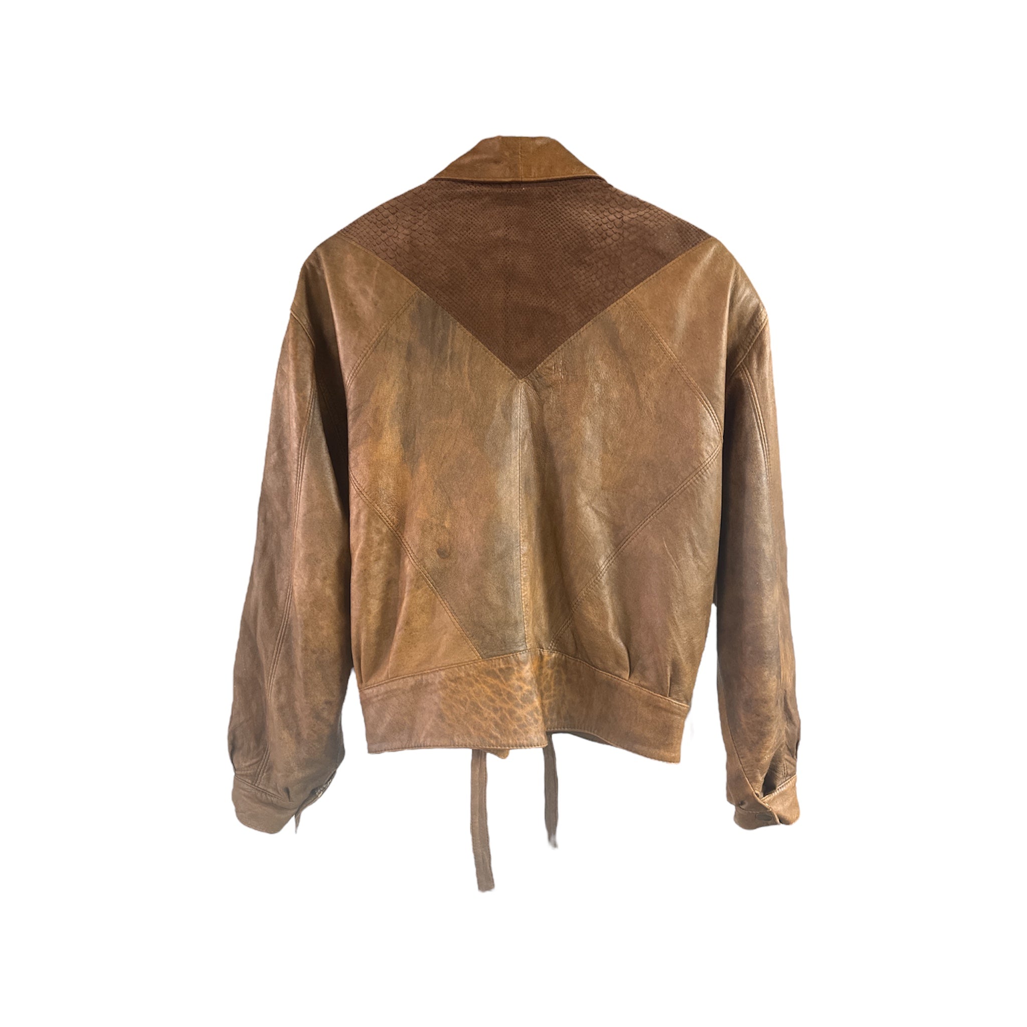 VINTAGE 80S LEATHER JACKET-2