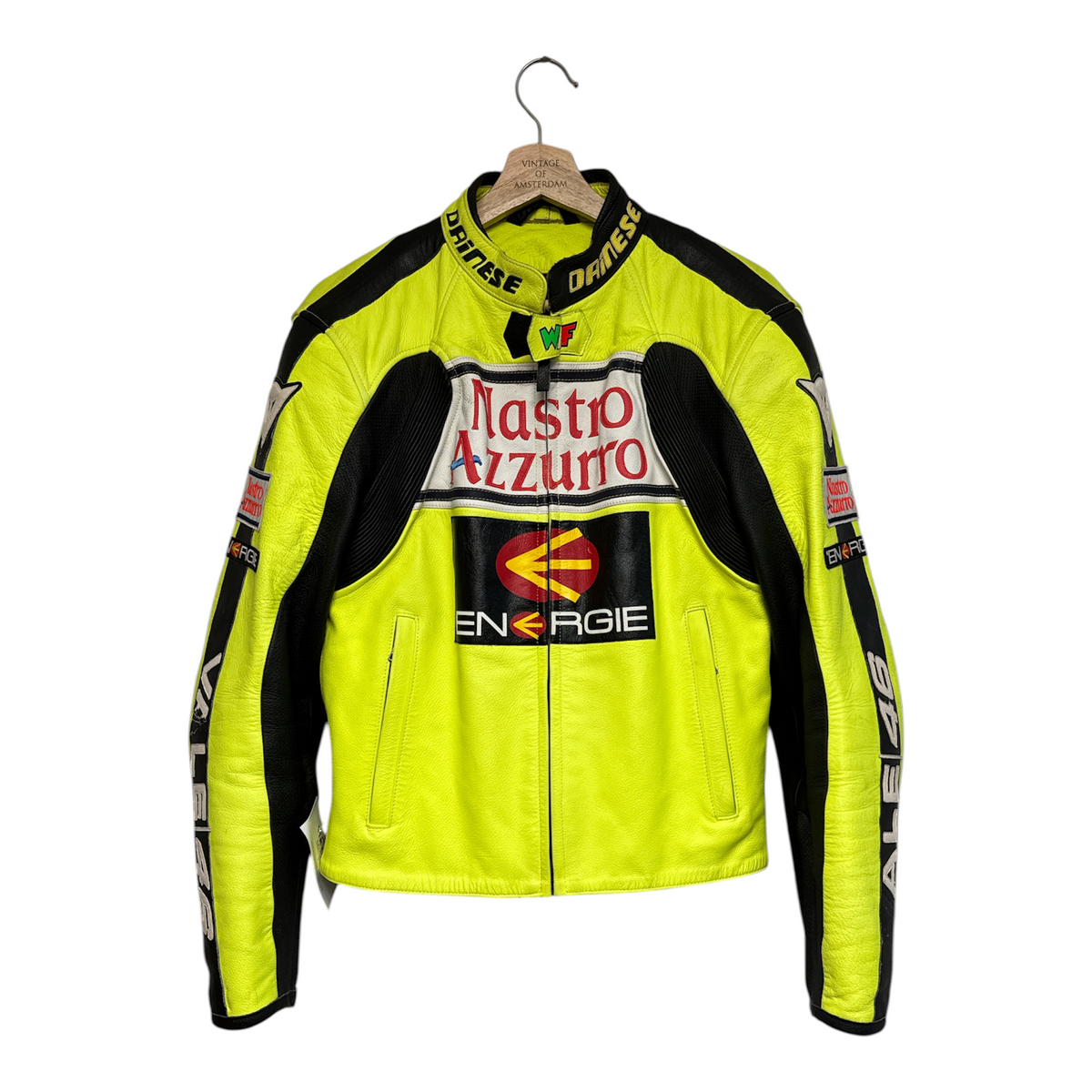 VINTAGE DAINESE VALENTINO ROSSI NASTRO AZZURRO LEATHER JACKET