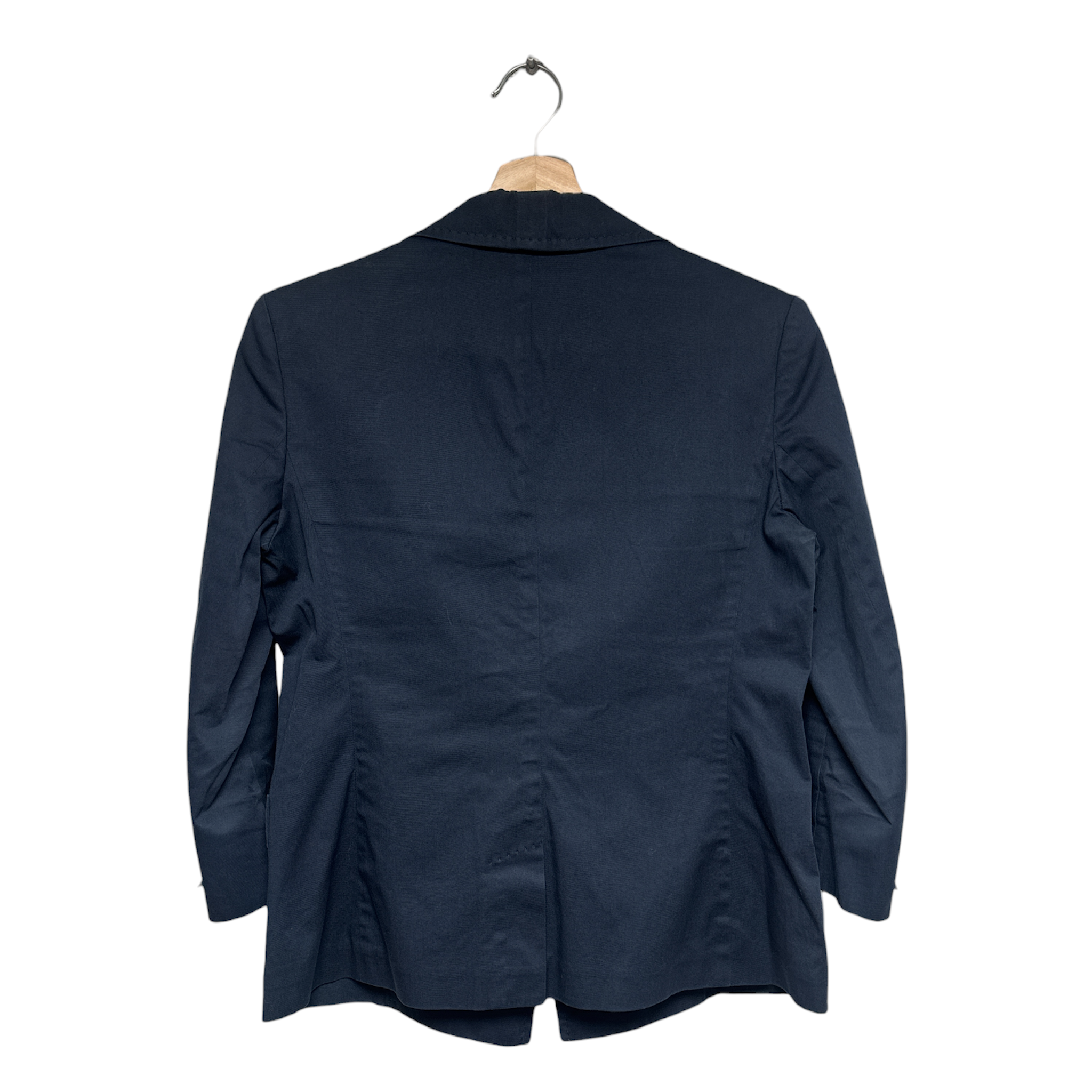 VINTAGE NAVY BLUE WEEKEND BY MAX MARA TAILORED BLAZER JACKET-2