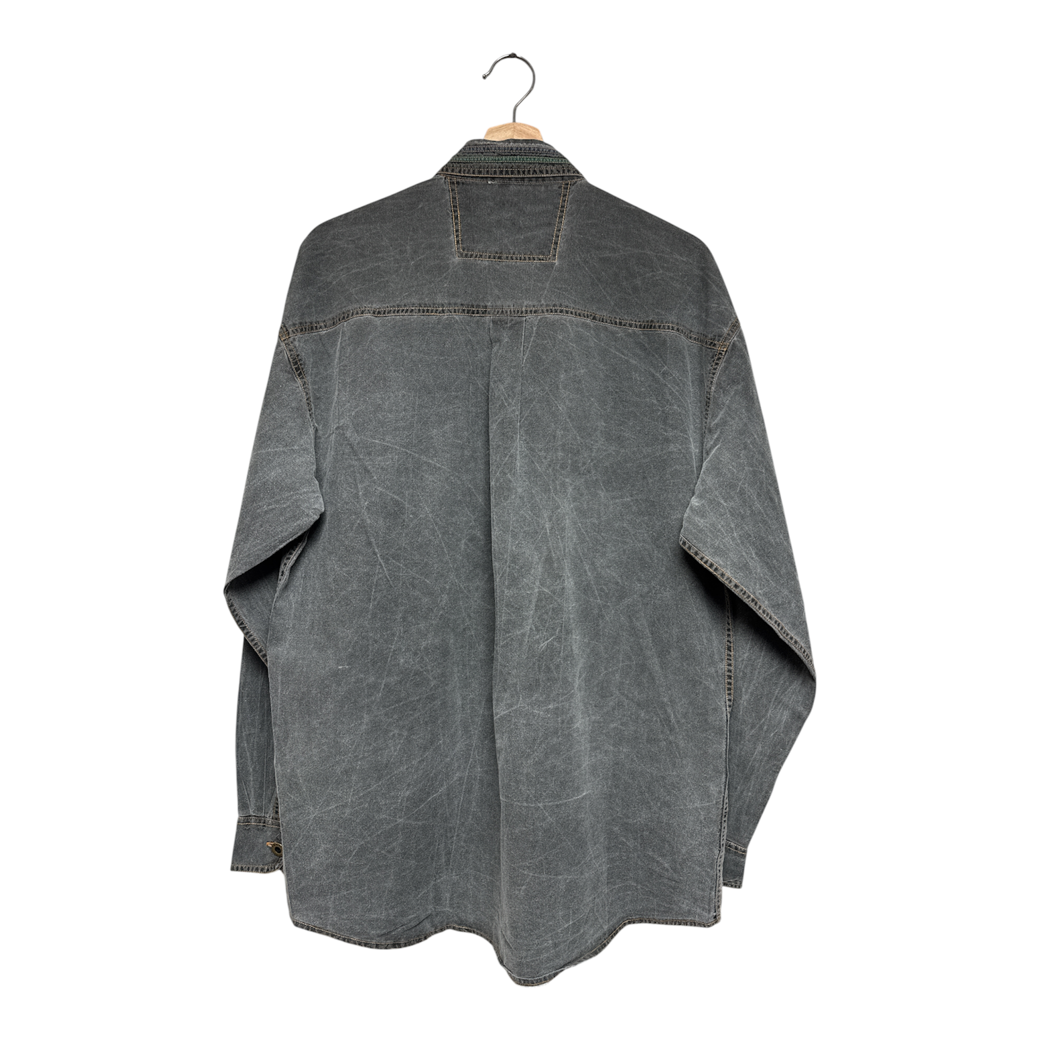 VINTAGE DENIM WESTERN SHIRT-2