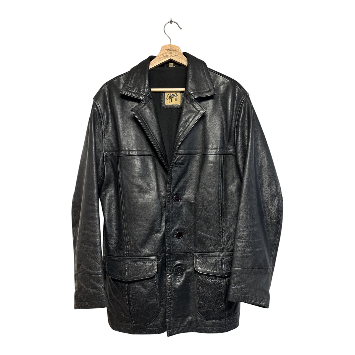 VINTAGE BLACK LEATHER JACKET