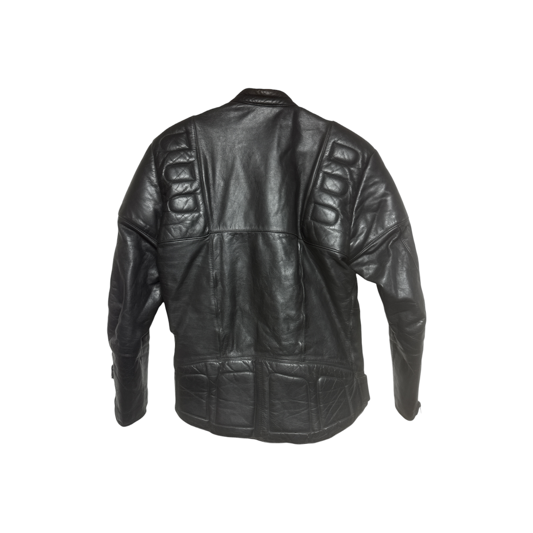 VINTAGE LEATHER BIKER JACKET-2