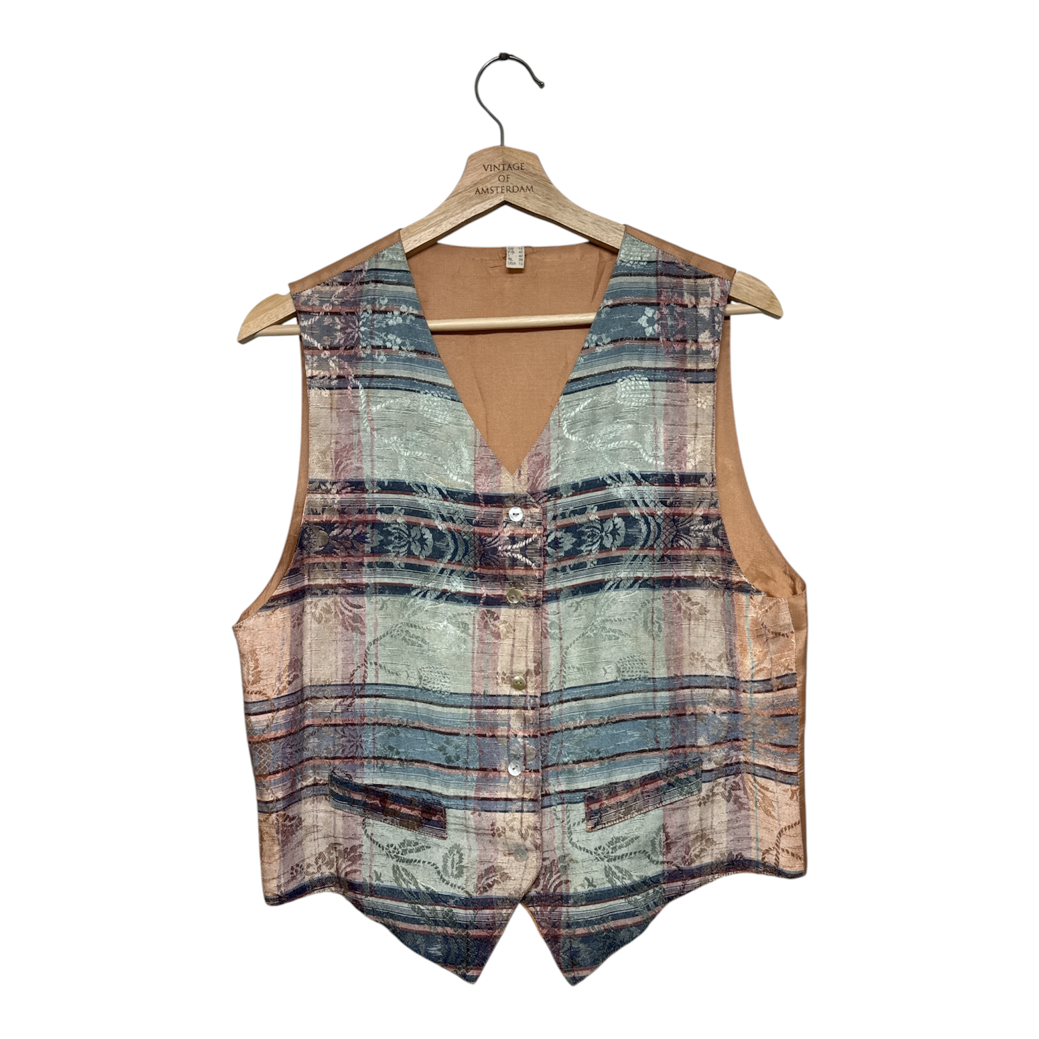 VINTAGE PASTEL TAPESTRY VEST