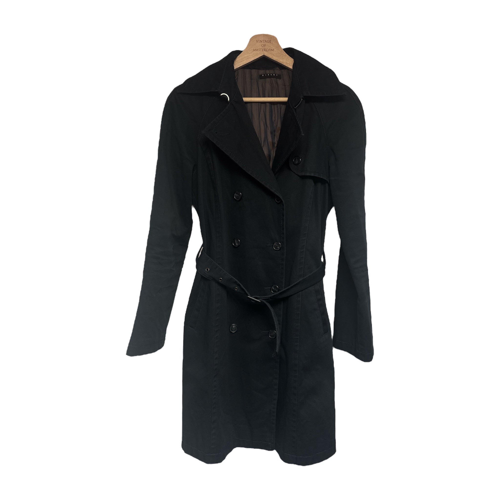 VINTAGE SISLEY NAVY TRENCHCOAT