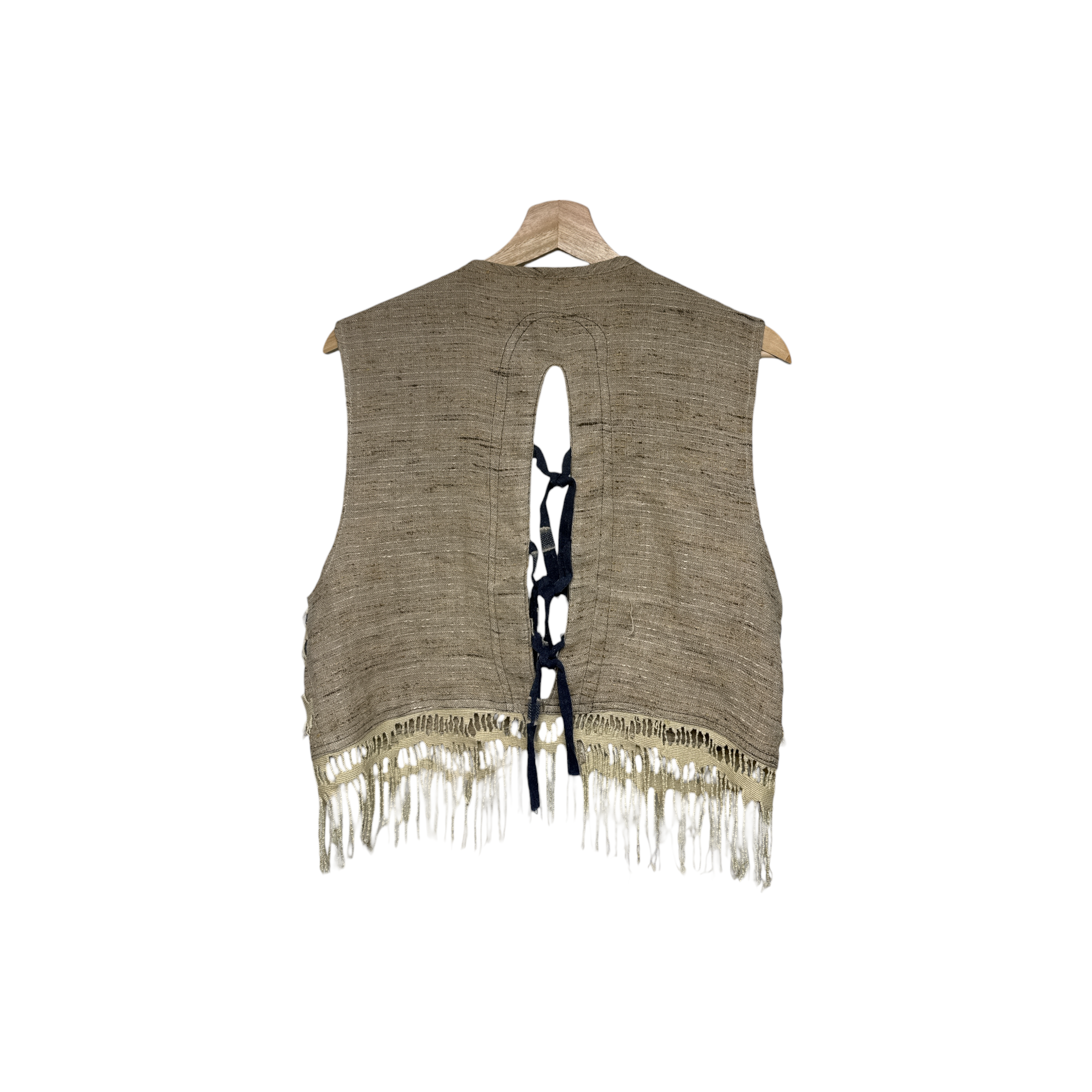VINTAGE BOHO FRINGE VEST-2