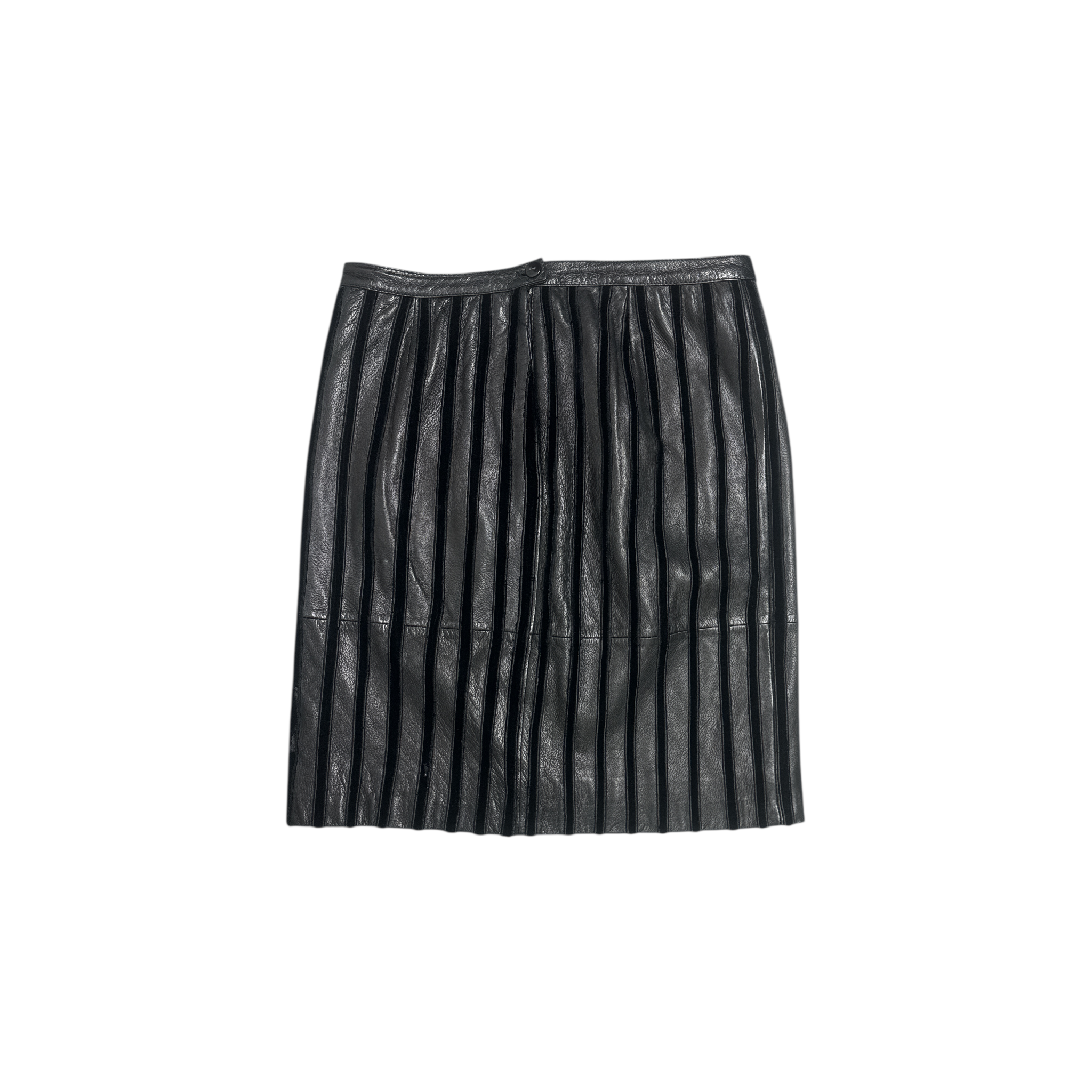 VINTAGE VALENTINO LEATHER SKIRT-2