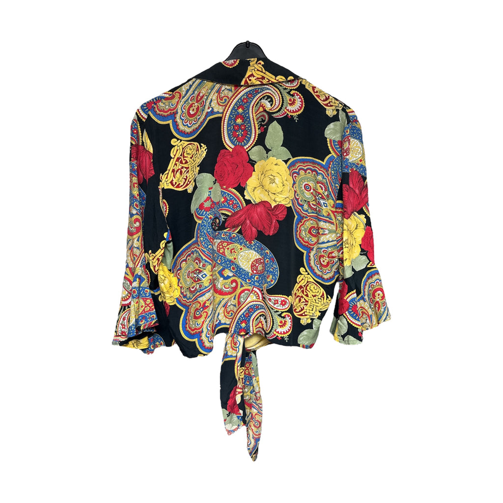 Vintage Colourful Cropped Blouse