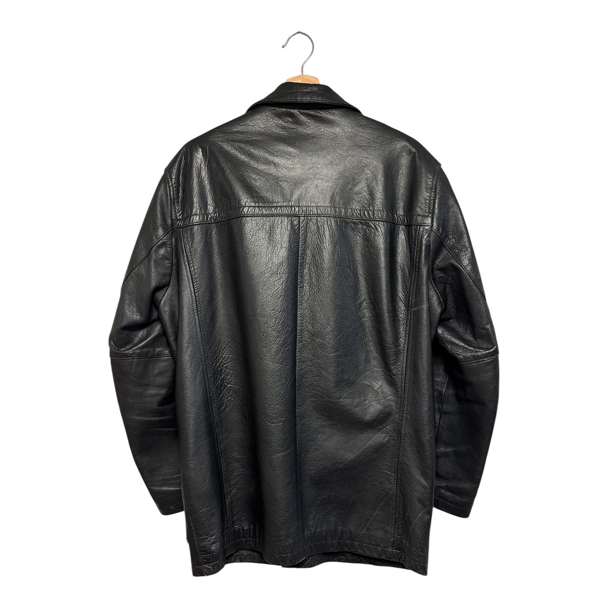 VINTAGE BLACK LEATHER JACKET-2