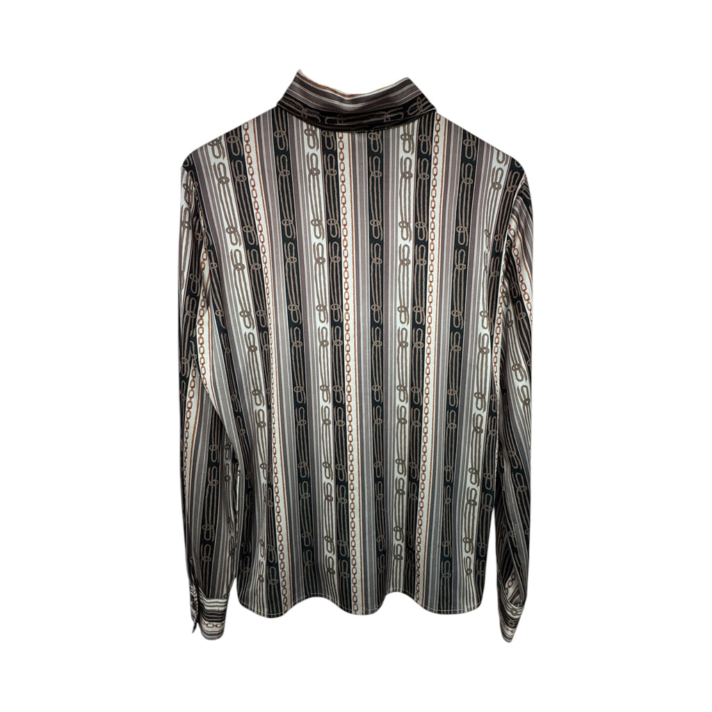 Vintage Printed 80’s Blouse