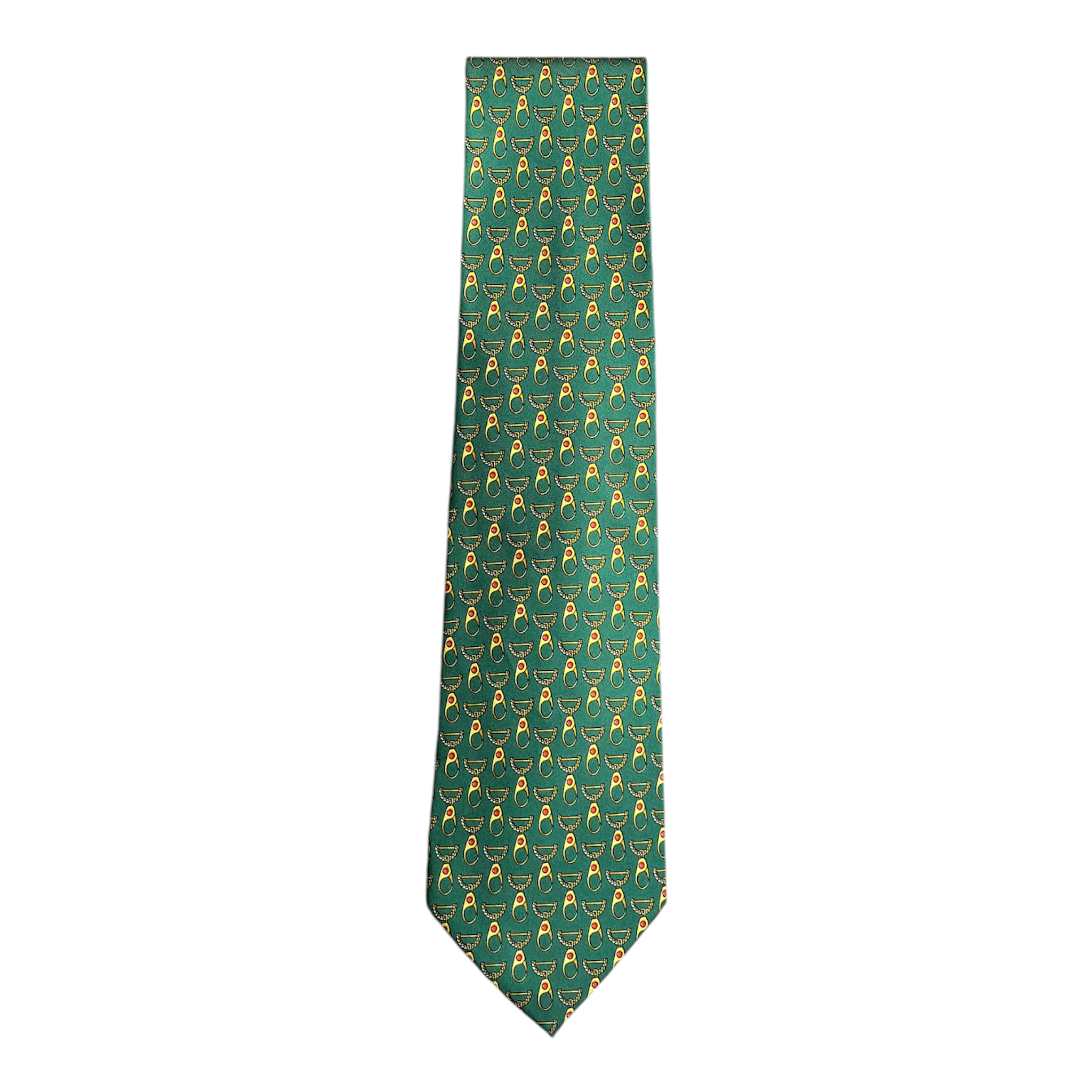 VINTAGE GUCCI NOVELTY PRINT SILK TIE