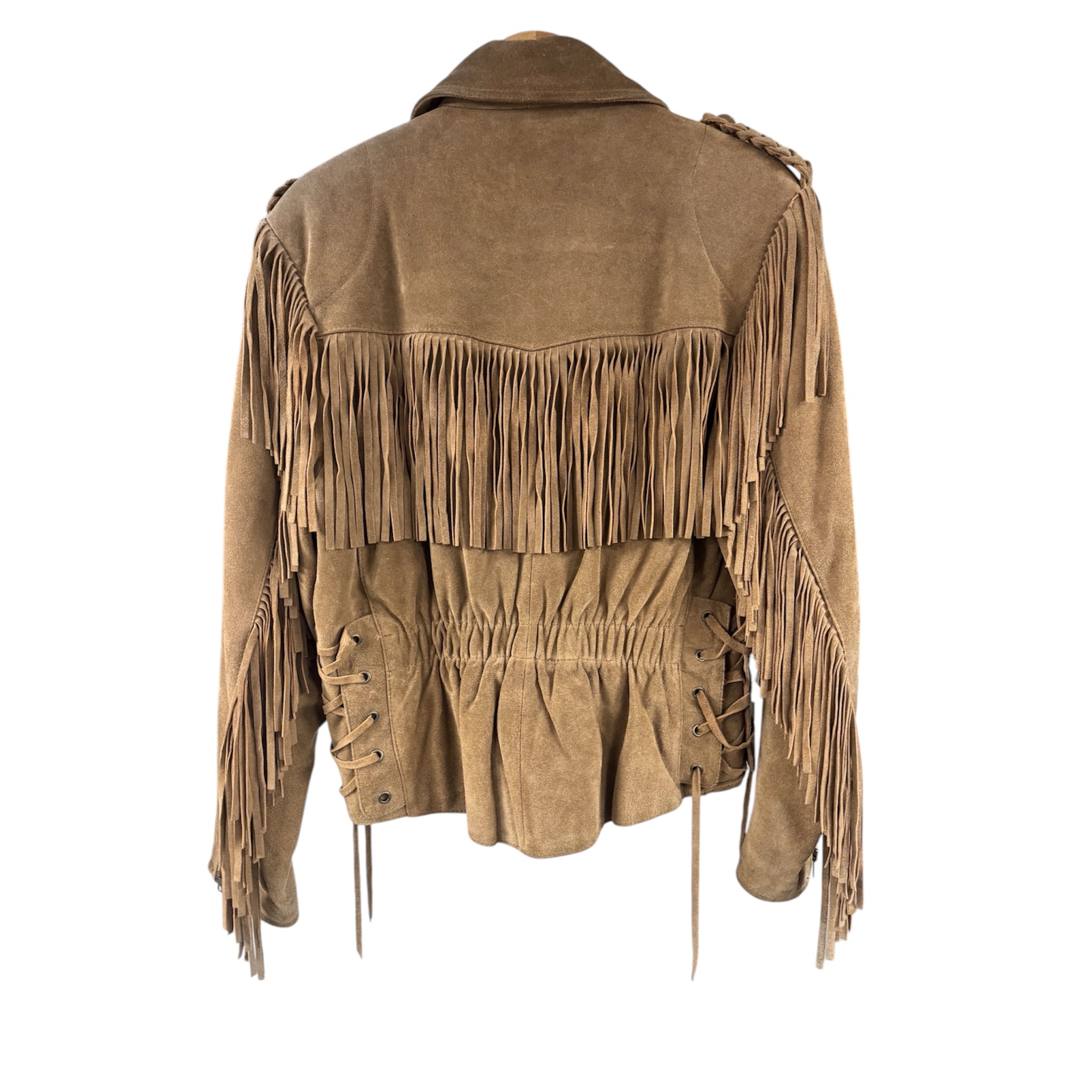 Suede Fringe Jacket-2