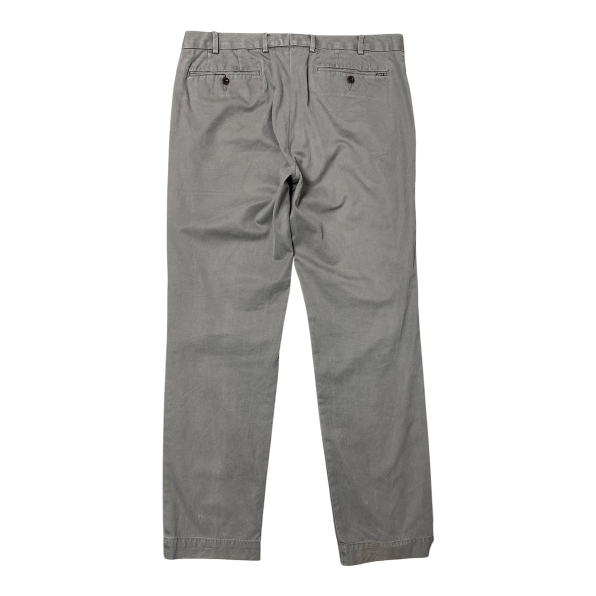 VINTAGE POLO RALPH LAUREN CLASSIC SLATE GREY COTTON CHINO TROUSERS-2