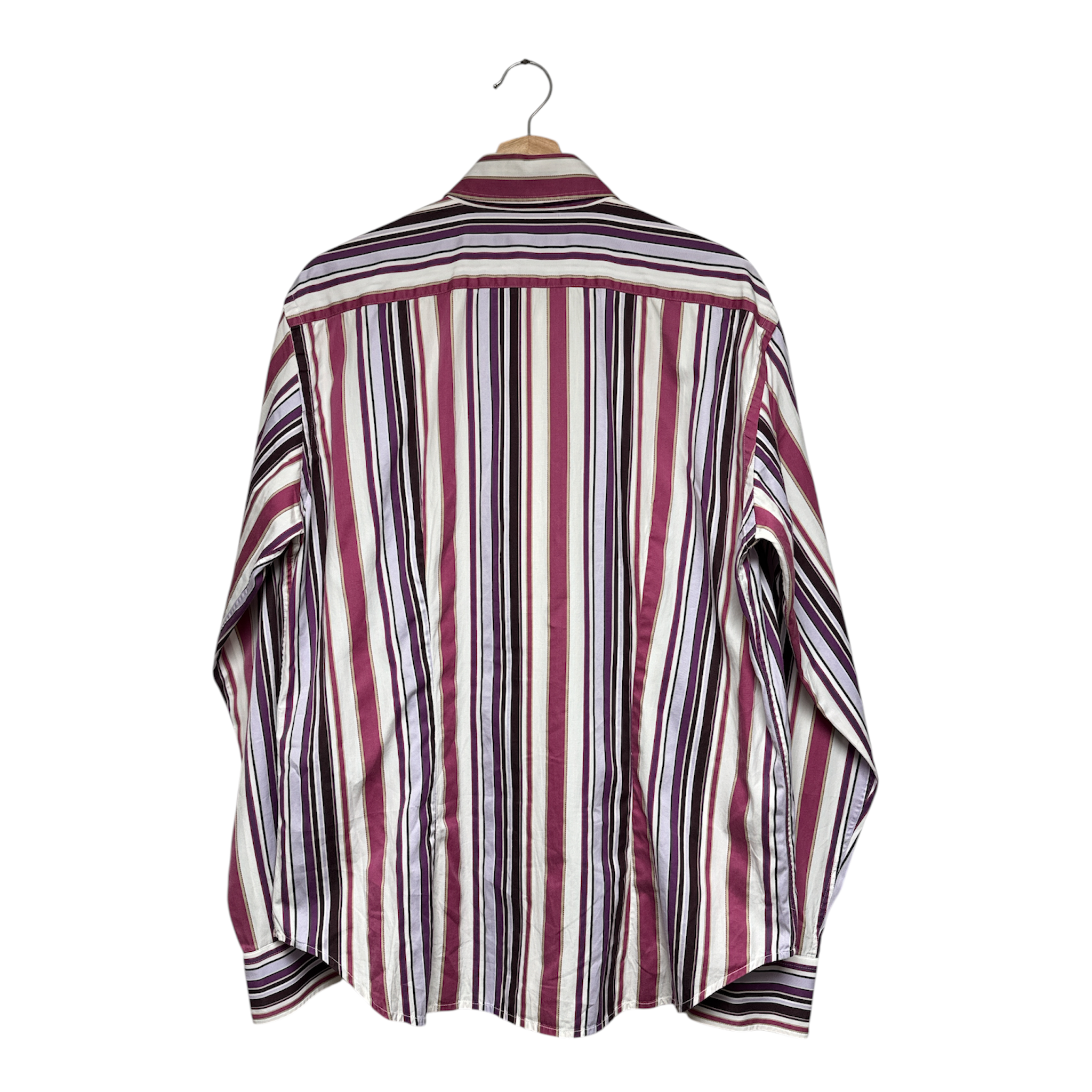 VINTAGE RETRO MULTI-STRIPE SHIRT-2